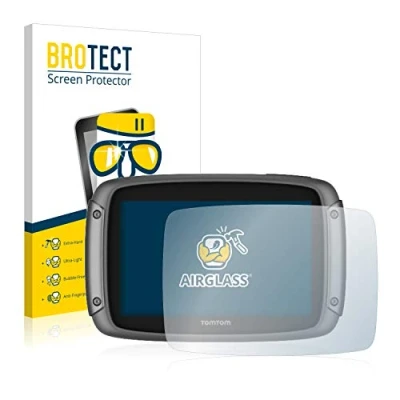 Abbildung von BROTECT Schutzglas für TomTom Rider 500 Schutzfolie Panzer Folie Glas [Extrem Kratzfest 9H, Anti Fingerprint, Ultra Transparent]
