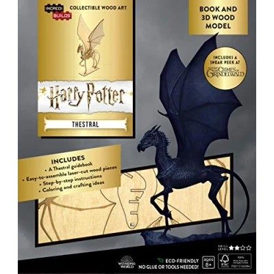 Abbildung von IncrediBuilds: Harry Potter: Thestral Book and 3D Wood Model