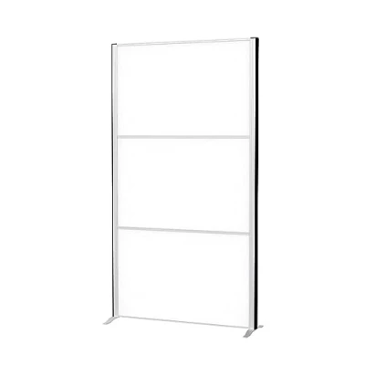 Abbildung von MAUL Trennwand MAULconnecto 180x100cm Whiteboard Raumteiler für Büro und Schreibtisch, Home Office Freistehender Raumtrenner mit Standfüßen Ideal als Sichtschutz Paravent