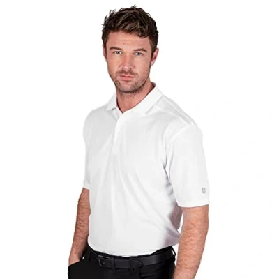 Abbildung von Insel Grün Herren IGTS2086 Micro Pique CoolPass Polo Hemd Weiß S