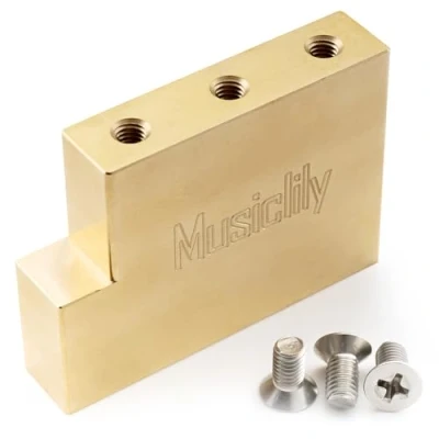 Abbildung von Musiclily Ultra 42mm Messing Tremolo Block für E Gitarre Floyd Rose Locking Brücke