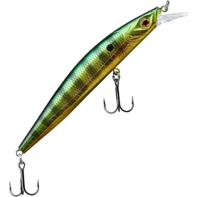 Abbildung von Gunki Gamera Slim 128 SP Fire Gold Perch Plug 12.8cm (21g) Wobbler