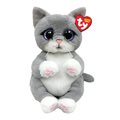 Abbildung von Ty Morgan Katze Beanie Bellies Medium 24cm Quetschbare Baby Weiche Pluschtiere Sammelbares Kuscheliges Stofftier