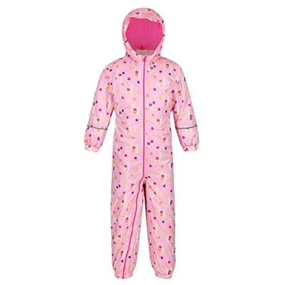 Abbildung von Regatta Splat II Little Adventurers wasserdichter Anzug für Kinder, mit Aufdruck