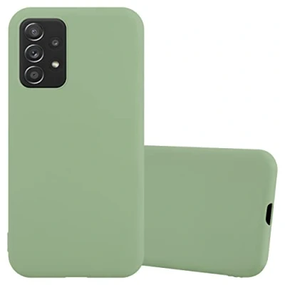 Abbildung von Cadorabo Hülle kompatibel mit Samsung Galaxy A52 (4G 5G) A52s Schutzhülle TPU Silikon Case Candy Design Slim Kratzfest Weiche Gummi Rundumschutz für in Grün