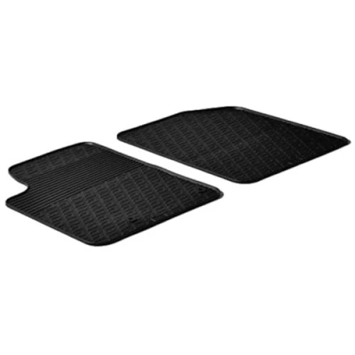 Abbildung von Gledring 0116 Fußmattensatz Gummi vorne 2 schwarz 750mm 550mm CITROËN: Berlingo / First I, PEUGEOT: Partner I Kastenwagen