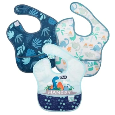 Abbildung von Bumkins S3 BN2 Super Bib 3 Pack, Mehrfarbig