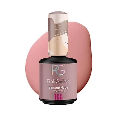 Abbildung von Pink Gellac UV Nagellack 166 Vintage Nude 15 ml Gel Lack Rosa Lang Anhaltender Polish Einfache Entfernung Shellac Nail Made in Holland