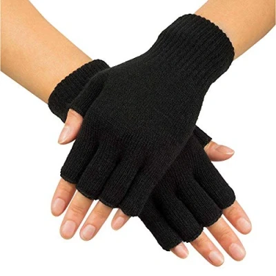 Abbildung von Boland Kostüm Fingerlose Stoffhandschuhe schwarz, Handschuhe als Basic für zahlreiche Styles