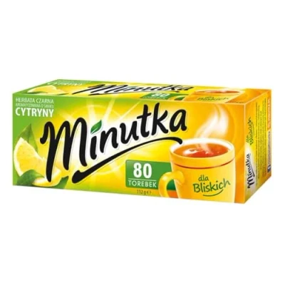 Abbildung von Minutka® Schwarzer Tee mit Zitrone 80 Teebeutel 1 Box x 112g Black Tea Lemon Hochwertige Mischung Aus Schwarztee Teesorten Schwarzteebeutel Express Cay Vegan Glutenfrei