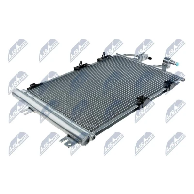 Abbildung von NTY CCS PL 017 Klimakondensator mit Trockner Aluminium 585 OPEL: Zafira B, Astra H Caravan, Schrägheck
