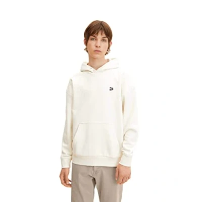 Abbildung von TOM TAILOR Denim Herren Basic Hoodie 1032776, 10338 Soft Light Beige, XXL