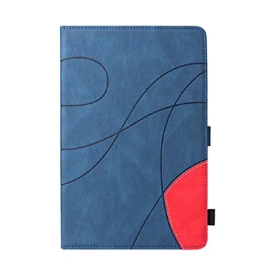 Abbildung von Tablet Hülle kompatibel für Samsung Galaxy Tab E 9.6 (2015) SM T560 / T561 Case PU Leder Tasche Schutzhülle Flip Brieftasche Stand Cover mit Kartenfach, Gelb