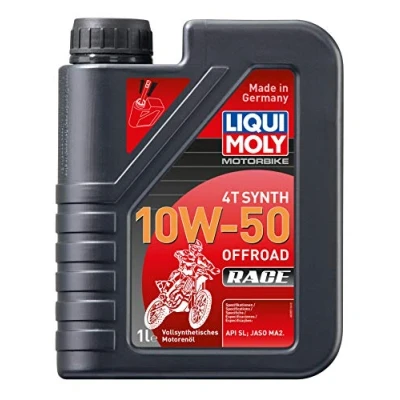 Abbildung von LIQUI MOLY Motorbike 4T Synth 10W 50 Offroad Race 1 L Motorrad 4 Takt Öl Art. Nr.: 3051, farblos