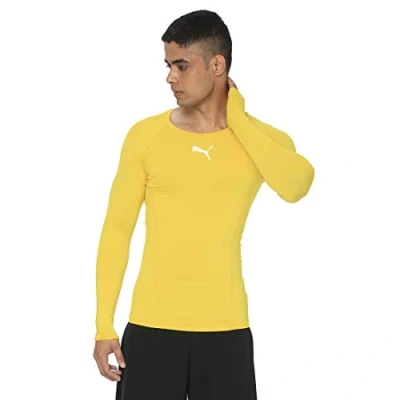 Abbildung von Puma LIGA Langarmshirt, Herren, Größe: XL, Gelbschwarz