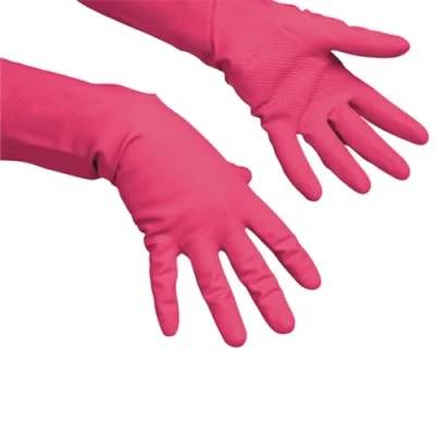 Abbildung von Vileda Handschuhe Multipurpose Der Feine Naturlatex rot Größe M
