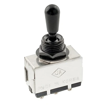 Abbildung von Musiclily Pro 3 Weg Geschlossen Typ Toggle Switch Pickup Wahlschalter für E Gitarre, Schwarz
