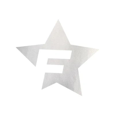 Abbildung von Foliatec 33974 Car Design Sticker F Star 39 x 41 cm, Silber Chrom Matt