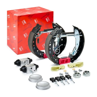 Abbildung von TRW Superkit GSK1063 Bremsensatz, Trommelbremse mit Radbremszylinder CITROËN: C2 Schrägheck, C3 I Pluriel, PEUGEOT: 1007 Schrägheck