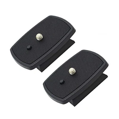 Abbildung von Harwerrel Schnellwechselplatte QR Platte für Amazon Basics 60&quot; Velbon cx 444 888 460 460mini 470 570 690 df 50 Sony vct d580rm d680rm r640 (2 Stück)