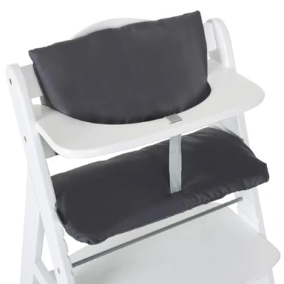 Abbildung von Hauck Hochstuhlauflage Deluxe Grau, (2 St), 2 tlg. Sitzkissen für Alpha Hochstuhl Sitzverkleinerer Sitzauflage