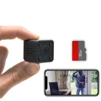 Abbildung von KUUS C2 Mini Kamera mit Bewegungsmelder: kompakte und Überwachungskamera innen, live übertragung Handy WLAN Camera, Camera WiFi APP aufzeichnung Aktualisiert Neu 2024 !