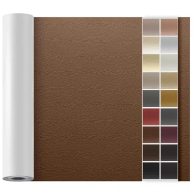 Abbildung von Leder Reparatur Set Karamellbraun,OAZ Kunstleder Selbstklebend 90 x 200 cm,Kunstleder Reparaturset Patch Selbstklebende Lederflicken für Autositze Möbel Sofa Taschen