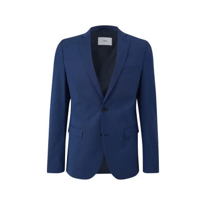 Abbildung von s.Oliver Black Label Sakko, Herren, Größe: 102, Ozeanblau