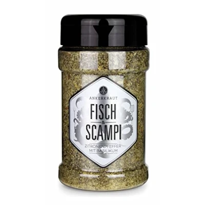 Abbildung von Ankerkraut Fisch &amp; Scampi, Gewürz für kaufen, mit Knoblauch und Zitrone, frisch, würzig, milder Schärfe, 150 g im Streuer