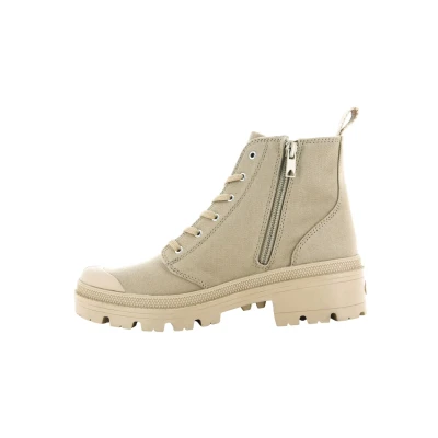 Abbildung von Palladium Pallabase Plateaustiefelette, Damen, Größe: 41, Caramel Schuhe
