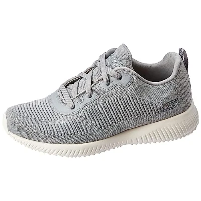 Abbildung von Skechers Herren Bobs Squad Tough Talk Sneaker, grau, 36.5 EU