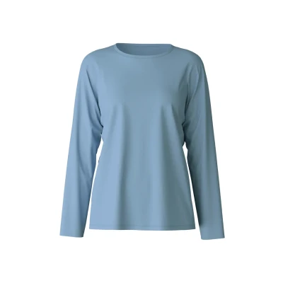 Abbildung von Calida Favourites Ground Langarmshirt, Damen, Größe: 40/42, Endless sky