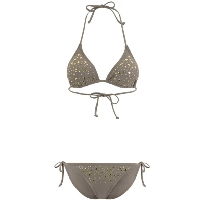 Abbildung von Jette MIT Ziernieten Bikini, Damen, Größe: 36xC/D, Grey
