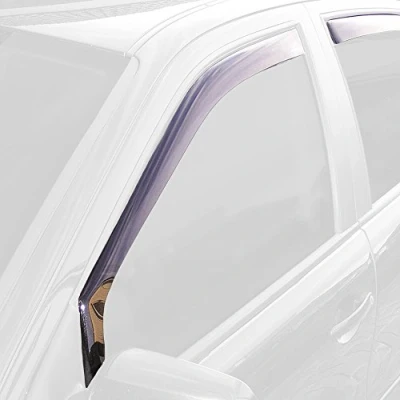 Abbildung von ClimAir Car Comfort Windabweiser Schwarz kompatibel mit Ford Fiesta 3 türer 2002 2008