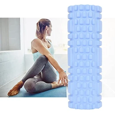 Abbildung von Schaummassagerolle, Yoga Säule Schaumstoffrolle EVA Muskelentlastungspunkt Massagerolle für Fitnessgeräte schmerzhaft straffe Muskeln, tiefe Entspannung