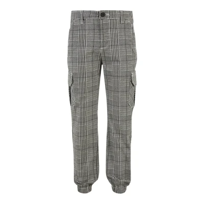 Abbildung von Urban Classics Glencheck JOG Cargohose für Kinder, Größe: 134/140, Black white