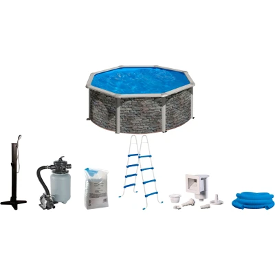 Abbildung von my POOL BWT Rundpool &quot;ØxH: 300x120 cm&quot;, (Spar Set, 6 tlg.), mit Solardusche