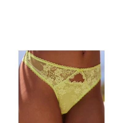 Abbildung von Lascana Thong String, Damen, Größe: 44/46, Lime