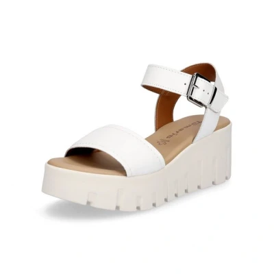 Abbildung von Tamaris Keilsandalette, Damen, Größe: 41, White leather Schuhe