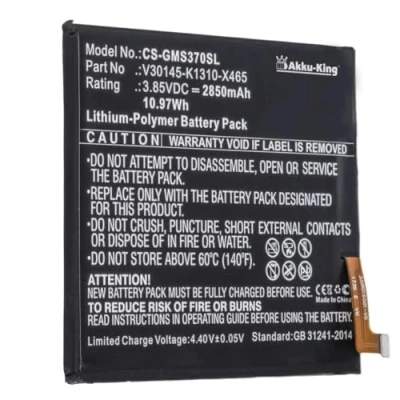 Abbildung von Akku King kompatibel mit Gigaset V30145 K1310 X465 Li Polymer 2850mAh für GS370