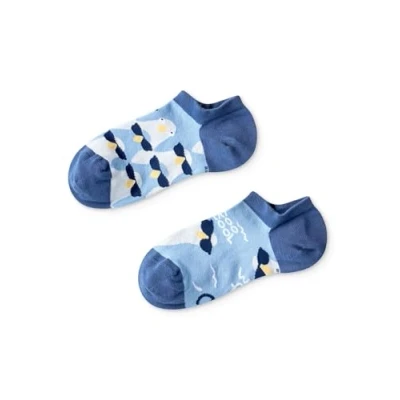 Abbildung von Dedoles Socken Unisex Damen Herren &amp; Kinder Baumwolle viele lustige Designs 1 Paar Geschenk links rechts verschieden, Farbe: Blau, Motiv: Coole Tauben Sneakersocken, Gr. 35 38