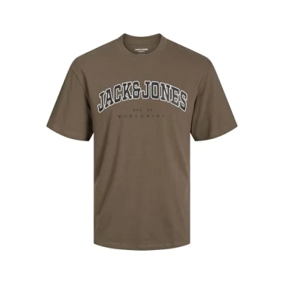 Abbildung von Jack &amp; Jones Junior Jjecaleb Varsity TEE O NECK Tshirt print für Kinder, Größe: 152, Canteen
