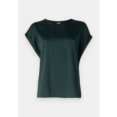 Abbildung von ONLY Onllieke MIX Bluse, Damen, Größe: Small, Darkest spruce