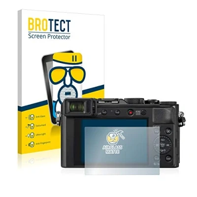 Abbildung von BROTECT Entspiegelungs Schutzglas für Panasonic Lumix DC LX100 II Schutz Folie Panzerfolie Glas Matt [Extrem Kratzfest 9H, Anti Reflex]