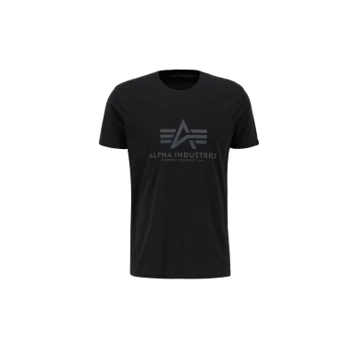 Abbildung von Alpha Industries Tshirt print, Herren, Größe: Large, Black