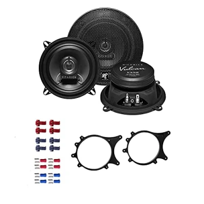Abbildung von Hifonics VX52 Auto Lautsprecher Boxen 300 Watt 13 cm 2 Wege Koax passend für BMW 3er Compact (E36) 1994 2000 Seitliche Heckablage