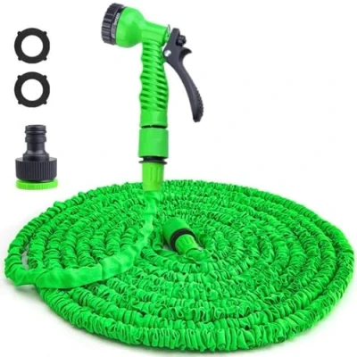 Abbildung von Flexibler Gartenschlauch Wasserschlauch Dehnbar Garten Flexibel mit 7 Funktion Handbrause, 15M