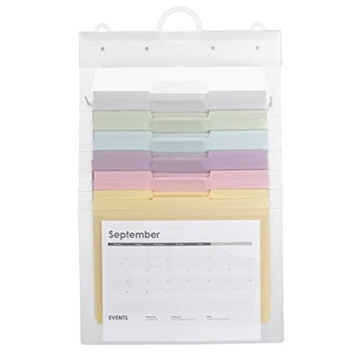 Abbildung von SMEAD Cascading 92064 Wand Organizer Gen 2, 6 Taschen, Briefgröße, Pastellfarben