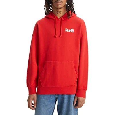 Abbildung von Levi&#039;s T2 Graphic PO Kapuzenpullover, Herren, Größe: Medium, Aura orange