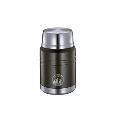 Abbildung von Cilio 545524 Food Container, Edelstahl, schwarz, 9 x 16 cm ,